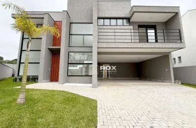 Casa com 5 quartos, piscina, quintal em condomínio,  à venda,  santa felicidade - curitiba/pr