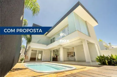 Casa em condomínio, 3 suítes, piscina, à venda, 354 m² por r$ 2.800.000 - santa felicidade - curitiba/pr
