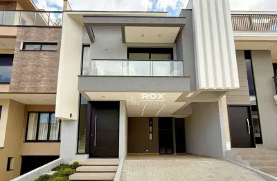 Casa em condomínio com quintal, 3 quartos à venda - santa cândida - curitiba/pr