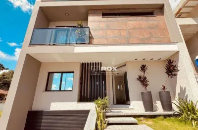 Casa mobiliada, 4 quartos, elevador, em condomínio à venda - santa cândida - curitiba/pr