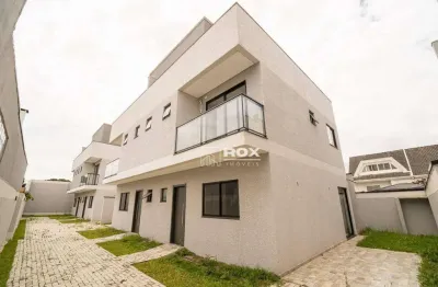 Sobrado em condomínio fechado com 3 quartos à venda, 130 m² - boqueirão - curitiba/pr