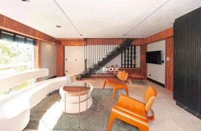 Cobertura mobiliada, 3 quartos à venda - campo comprido - curitiba/pr