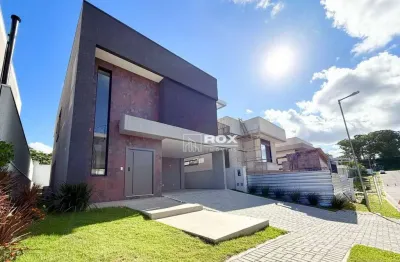 Casa nova, 4 suítes, quintal e piscina, à venda, 305 m² por r$ 2.500.000 - atuba - curitiba/pr