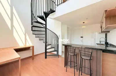 Apartamento mobiliado duplex com 1 quarto à venda - portão - curitiba/pr