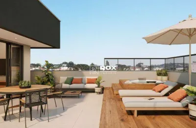Cobertura na planta com 2 quartos 1 suíte à venda, 147 m² por r$ 1.373.640 - portão, curitiba/pr