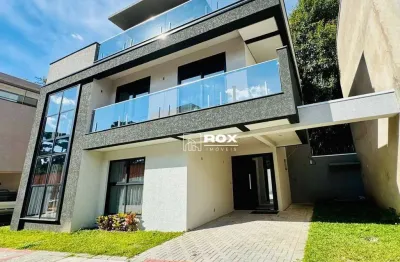 Casa nova e mobiliada com 3 quartos para alugar, 133 m² por r$ 15.000/mês - santa felicidade - curitiba/pr