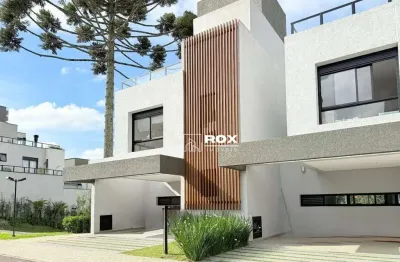 Casa nova em condomínio, 3 quartos - santa felicidade - curitiba/pr