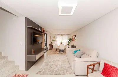 Sobrado de alto padrão com 3 quartos 1 suíte à venda, 118 m² por r$ 794.000 - santa cândida, curitiba/pr