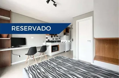 Studio mobiliado com 1 quarto para alugar, 18 m² por r$ 2.100/mês - água verde, curitiba/pr