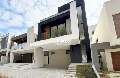 Casa nova em condomínio fechado, com 4 quartos à venda - santa cândida - curitiba/pr
