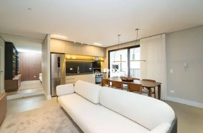 Apartamento de alto padrão mobiliado com 2 quartos à venda, 83 m² por r$ 1.250.000 - cristo rei, curitiba/pr