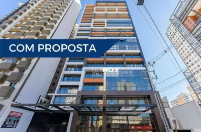 Apartamento studio, porteira fechada com 1 quarto à venda, 21 m² - centro, curitiba/pr