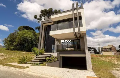 Casa de alto padrão com 3 suites, amplo quintal em condomínio fechado à venda - costeira, são josé dos pinhais/pr