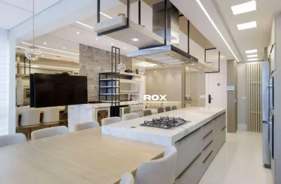 Apartamento de alto padrão mobiliado com 2 quartos à venda, 76 m² - são francisco, curitiba/pr