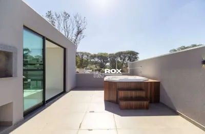 Sobrado triplex com 3 quartos e terraço com jacuzzi à venda, 184 m² - água verde, curitiba/pr