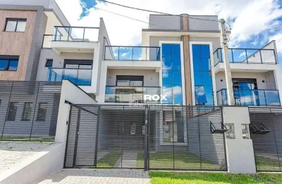 Sobrado triplex com 3 quartos à venda, 149 m² por r$ 860.000 - atuba, curitiba/pr