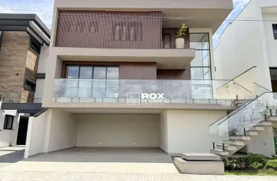 Casa nova de alto padrão com 4 quartos em condominio fechado à venda - santa felicidade, curitiba/pr