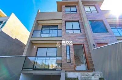 Sobrado triplex, frente de rua com 3 suítes para alugar por r$ 7.900/mês - tingui, curitiba/pr