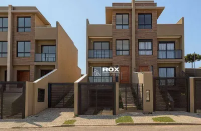 Sobrado triplex com 3 suítes à venda, 268 m² por r$  - tingui - curitiba/pr