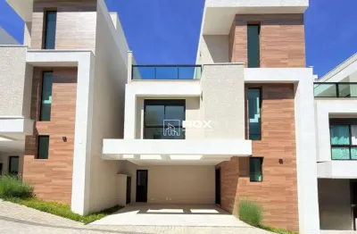 Sobrado de Alto Padrão com 3 quartos e terraço em condomínio fechado à venda, 182 m² - Santa Felicidade, Curitiba/PR