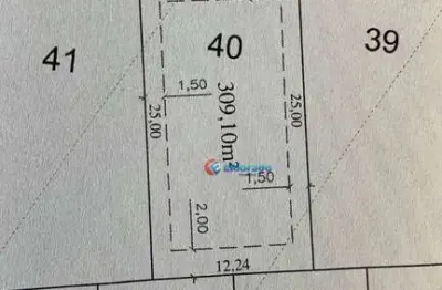 Terreno à venda, 309 m² por r$ 345.000,00 - jardim fortaleza - paulínia/sp