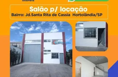 Ofertão de imóvel: salão para alugar - jardim santa rita de cássia - hortolândia/sp