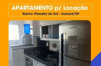 Ofertão do imóvel: apartamento de 03 quartos para alugar - planalto do sol - sumaré/sp