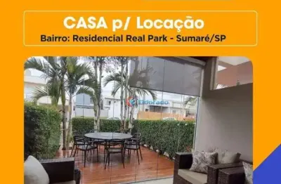 Ofertão do imóvel: casa com 3 quartos  para alugar - residencial real park sumaré - sumaré/sp