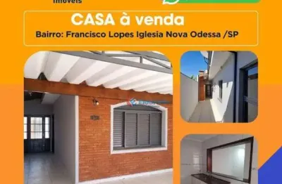 Ofertão do imóvel: casa com 3 quartos  à venda - parque residencial francisco lopes iglesia - nova odessa/sp