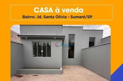 Ofertão do imóvel: casa com 2 dormitórios à venda, 78 m² por r$ 399.000 - jardim santa olivia (nova veneza) - sumaré/sp