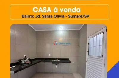 Ofertão do imóvel: casa com 2 quartos à venda- jardim santa olivia (nova veneza) - sumaré/sp