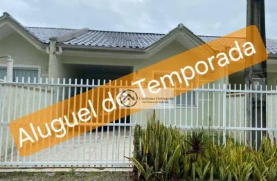 Casa com 2 dormitórios para alugar por r$ 500,00/dia - ubatuba - são francisco do sul/sc