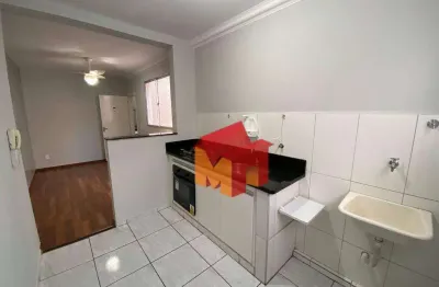 Apartamento com 2 dormitórios para alugar, 60 m² por r$ 1.320,00/mês - jardim recanto - americana/sp