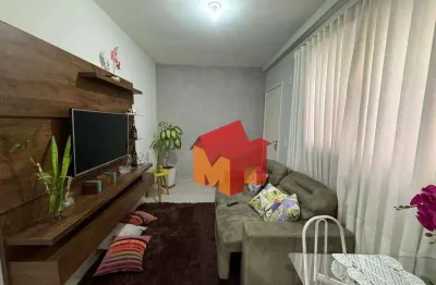 Apartamento com 2 dormitórios para alugar, 60 m² por r$ 1.370,00/mês - jardim recanto - americana/sp
