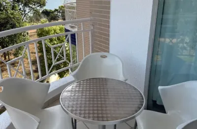 Apartamento 1/4 mobiliado com vista para o lago de corumbá - caldas novas