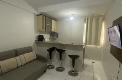 Oportunidade apartamento 1/4 mobiliado com vista para as piscinas