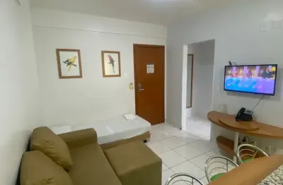 Oportunidade apartamento 1/4 com cozinha no cond. golden dolphin grand hotel