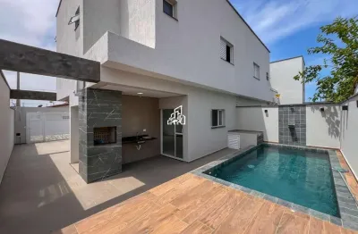 Sobrado para venda em itanhaém, bopiranga, 3 dormitórios, 2 suítes, 3 banheiros, 2 vagas