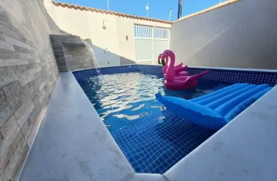 Casa nova para venda em mongaguá, itaguai, 2 dormitórios, 1 suíte, 2 banheiros, 2 vagas
