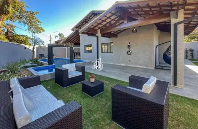 Casa nova para venda em itanhaém, jardim suarão, 3 dormitórios, 1 suíte, 3 banheiros, 3 vagas