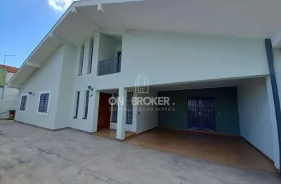 Casa 3 dormitórios, 1 suíte, salas amplas, escritório, 5 vagas em bairro tranquilo e fácil acesso em valinhos-sp