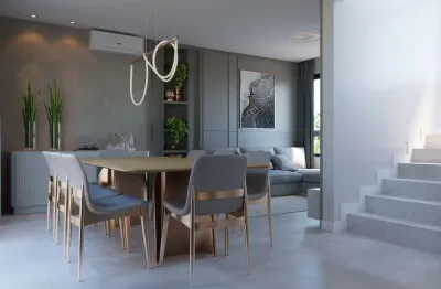 Casa em condomínio fechado com 3 quartos à venda na rua joão azolin, nº 765, sobrado 2,, 765, santa felicidade, curitiba, 204 m2