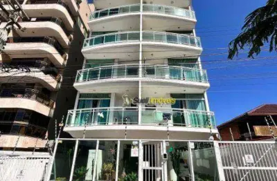 Apartamento com 1 dormitório para alugar, 50 m² por r$ 2.605,09/mês - glória - macaé/rj