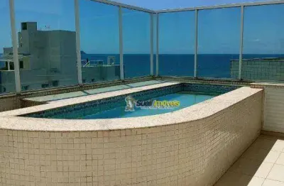 Cobertura com 4 dormitórios para alugar, 155 m² por r$ 7.800,00/mês - cavaleiros - macaé/rj