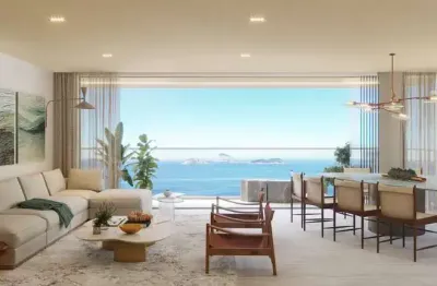 O melhor apartamento de luxo, 346m², 6 vagas, 4 suítes, de frente para o mar da praia de ipanema - posto 8