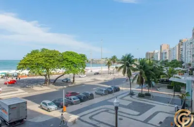 Apartamento de 360m², alto padrão, frontal com vista mar, 4 quartos, 2 vagas, prédio luxuoso na avenida atlântica - copacabana rj