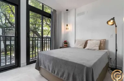 Apartamento flat vintage no leblon – 37m², vista praia de todas as janelas