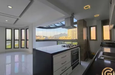 Cobertura duplex espetacular, 225m², 3 suítes, 2 vagas, pé na areia – ocean drive, barra da tijuca