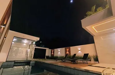 Casa triplex de alto luxo na barra da tijuca | 4 suítes | rooftop com jacuzzi e vista verde