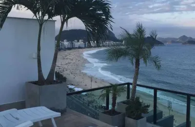 Cobertura frente mar, avenida atlântica, 400m², 4 quartos, 3 vagas - copacabana